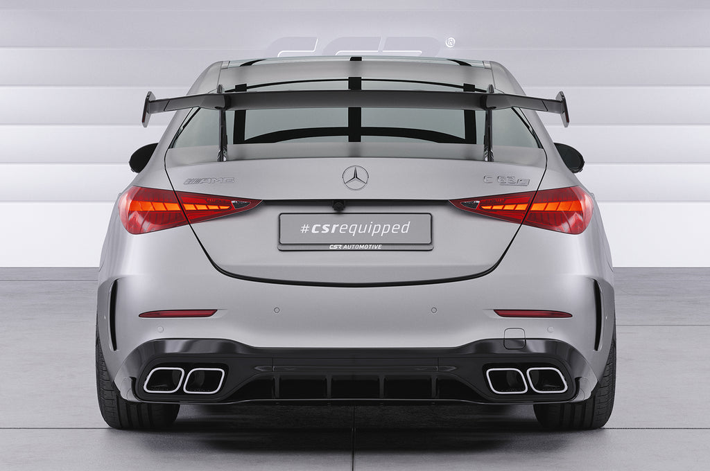 CSR Schwanenhals Heckflügel mit ABE für Mercedes-Benz C-Klasse (W206) Limousine SHF032-D02-F002-F-L Design 2