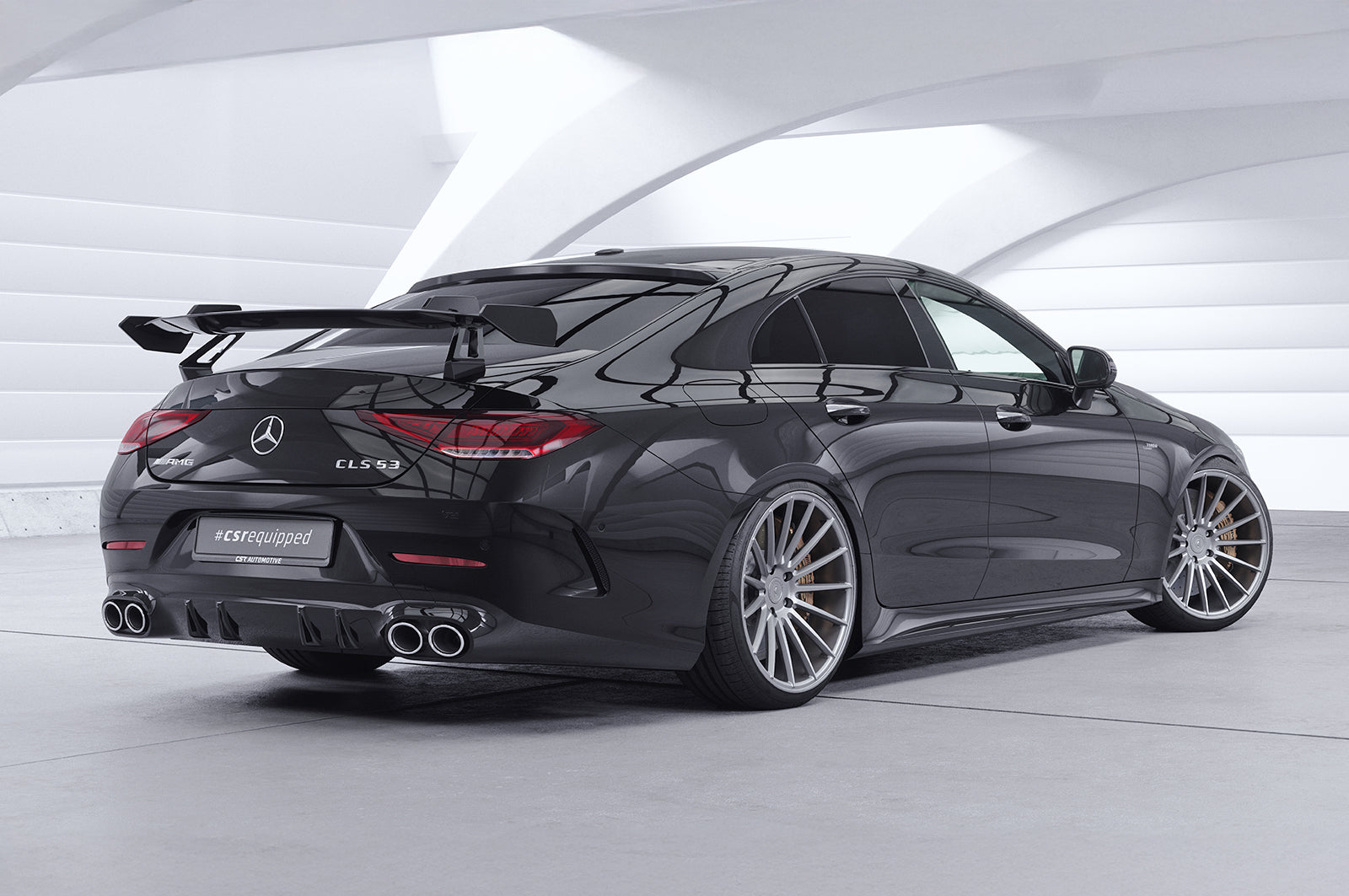 CSR Schwanenhals Heckflügel mit ABE für Mercedes-Benz CLS C257 Limousine SHF033