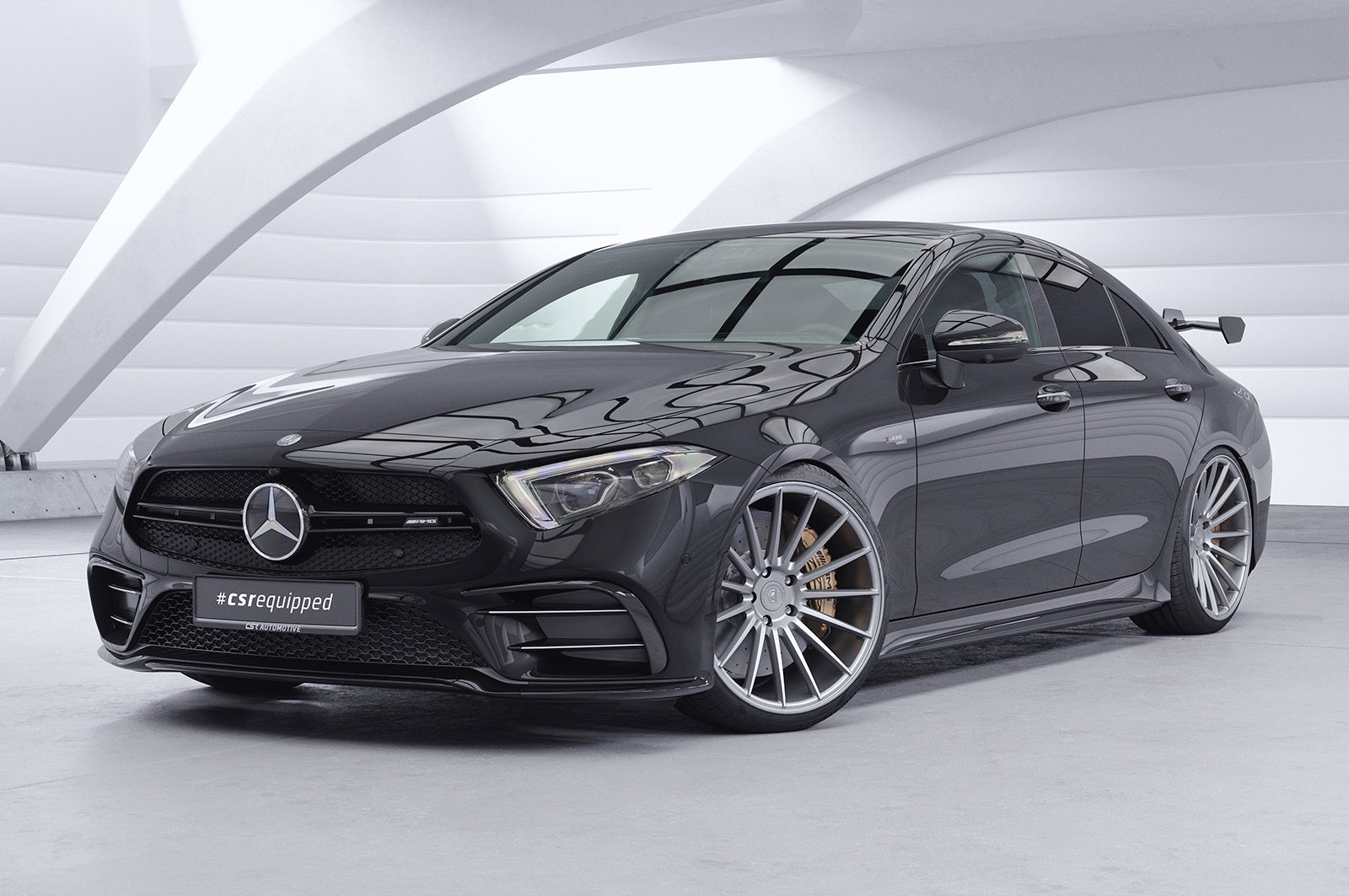 CSR Schwanenhals Heckflügel mit ABE für Mercedes-Benz CLS C257 Limousine SHF033-D01-F002-F-L Design 1