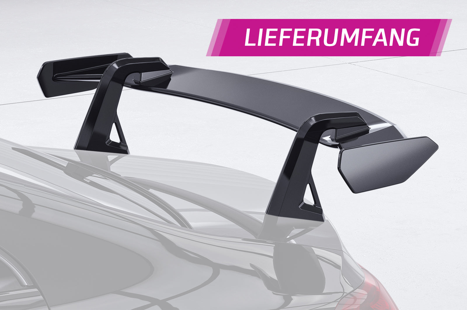 CSR Schwanenhals Heckflügel mit ABE für Mercedes-Benz CLS C257 Limousine SHF033-D02-F002-F-L Design 2