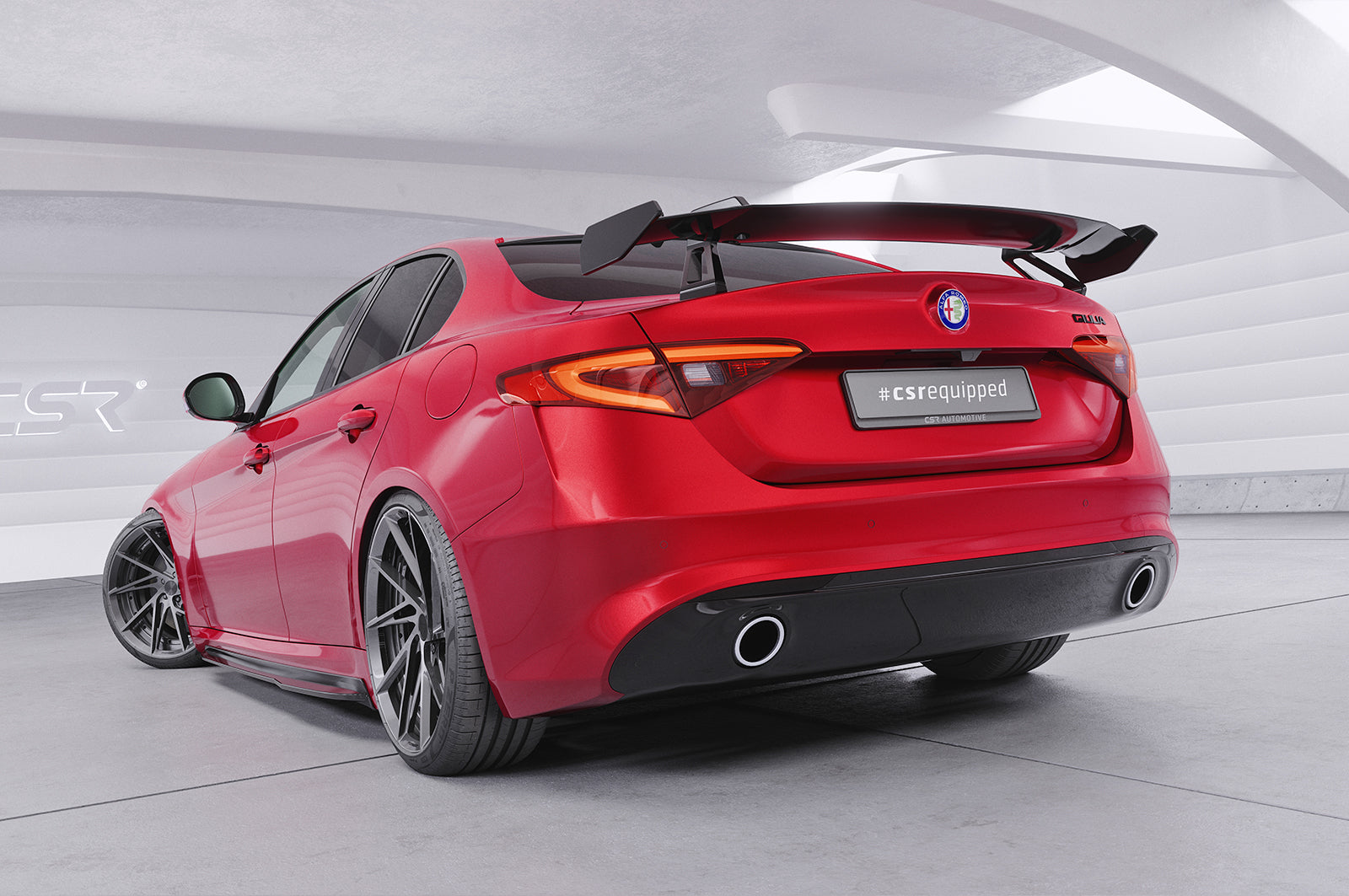 CSR Schwanenhals Heckflügel mit ABE für Alfa Romeo Giulia (Typ 952) SHF035