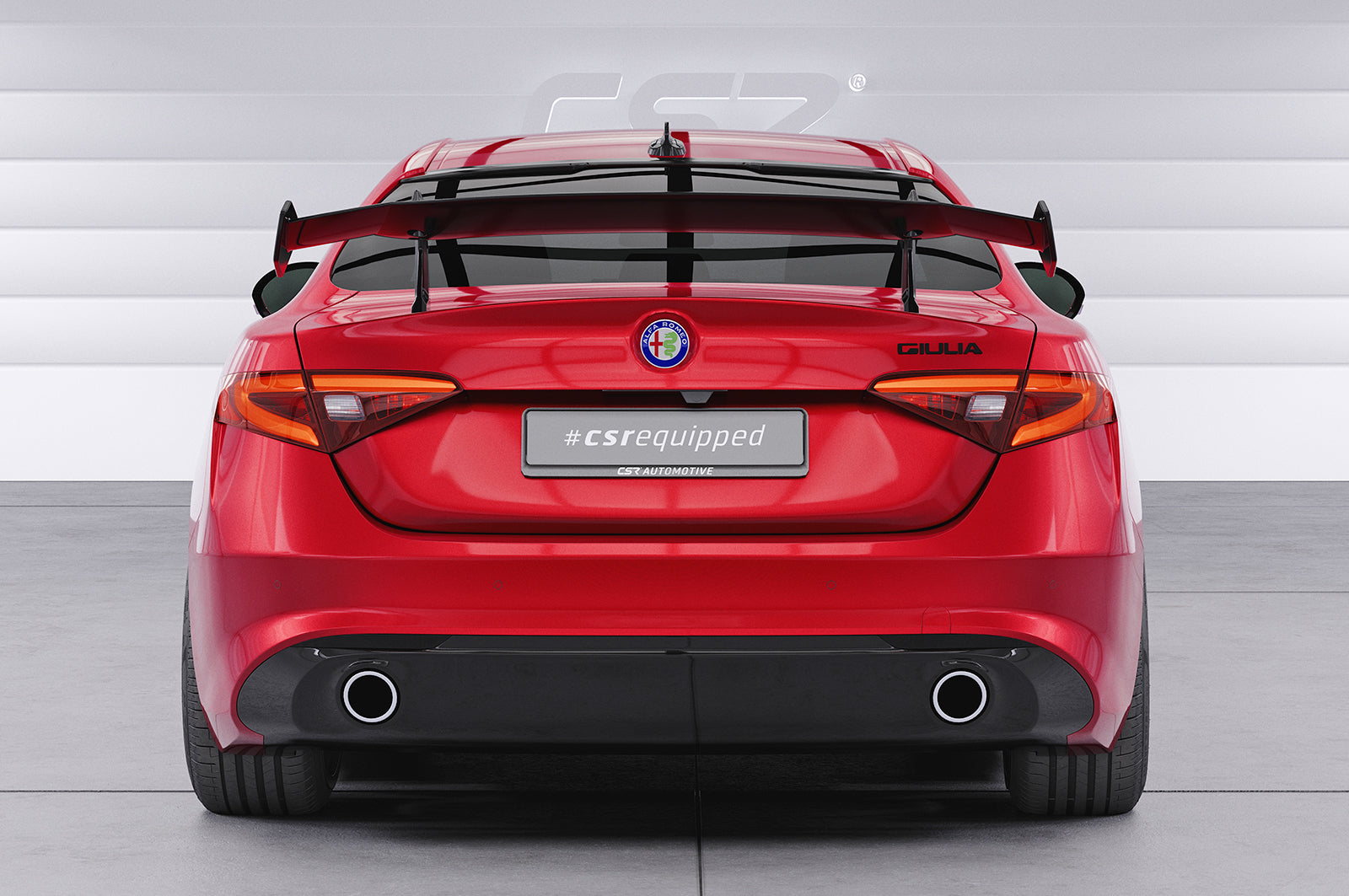 CSR Schwanenhals Heckflügel mit ABE für Alfa Romeo Giulia (Typ 952) SHF035-D02-F002-F-L Design 2