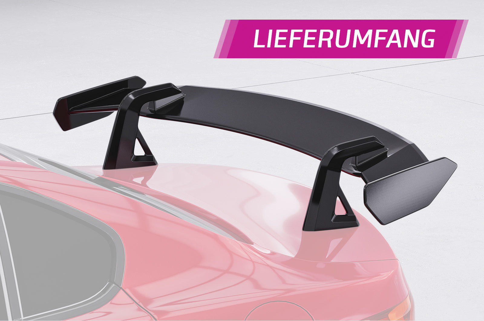 CSR Schwanenhals Heckflügel mit ABE für Alfa Romeo Giulia (Typ 952) SHF035-D02-F002-F-L Design 2
