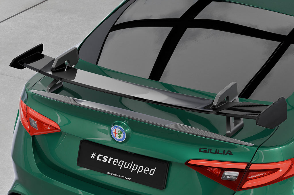 CSR Schwanenhals Heckflügel mit ABE für Alfa Romeo Giulia (Typ 952) Quadrifoglio SHF036