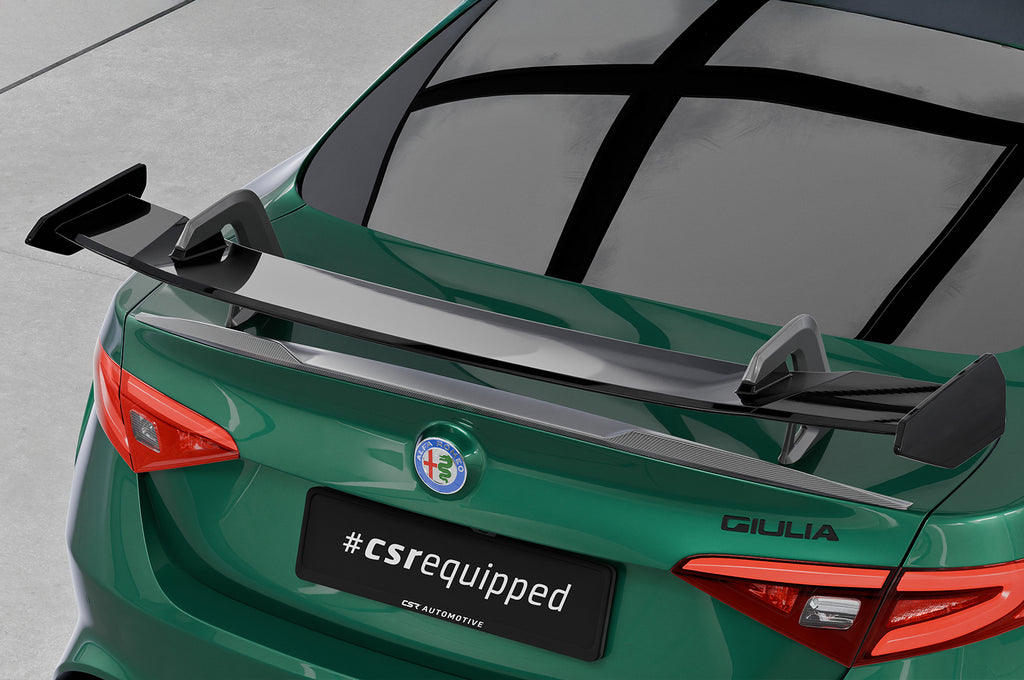 CSR Schwanenhals Heckflügel mit ABE für Alfa Romeo Giulia (Typ 952) Quadrifoglio SHF036