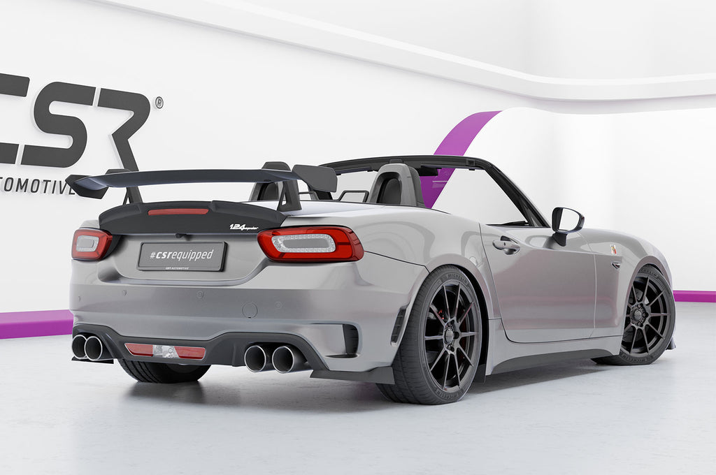 CSR Schwanenhals Heckflügel mit ABE für Fiat 124 Spider SHF037
