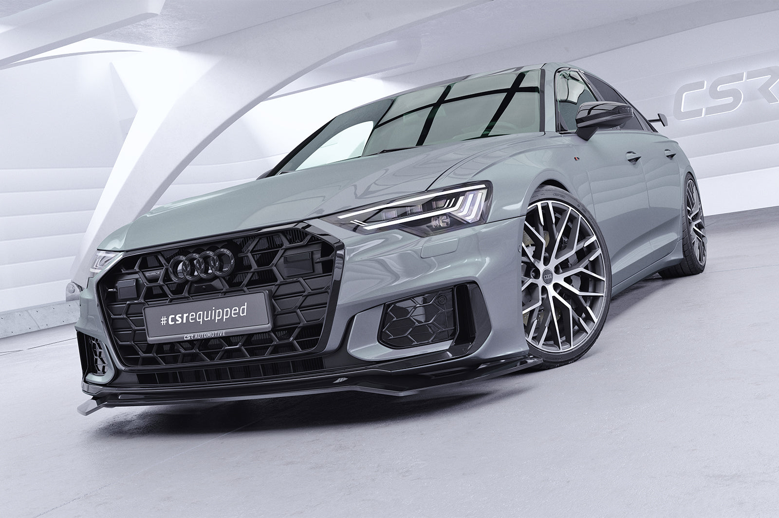 CSR Schwanenhals Heckflügel mit ABE für Audi A6 / S6 C8 (Typ 4A/F2) Limousine SHF040-D02-F002-F-L Design 2