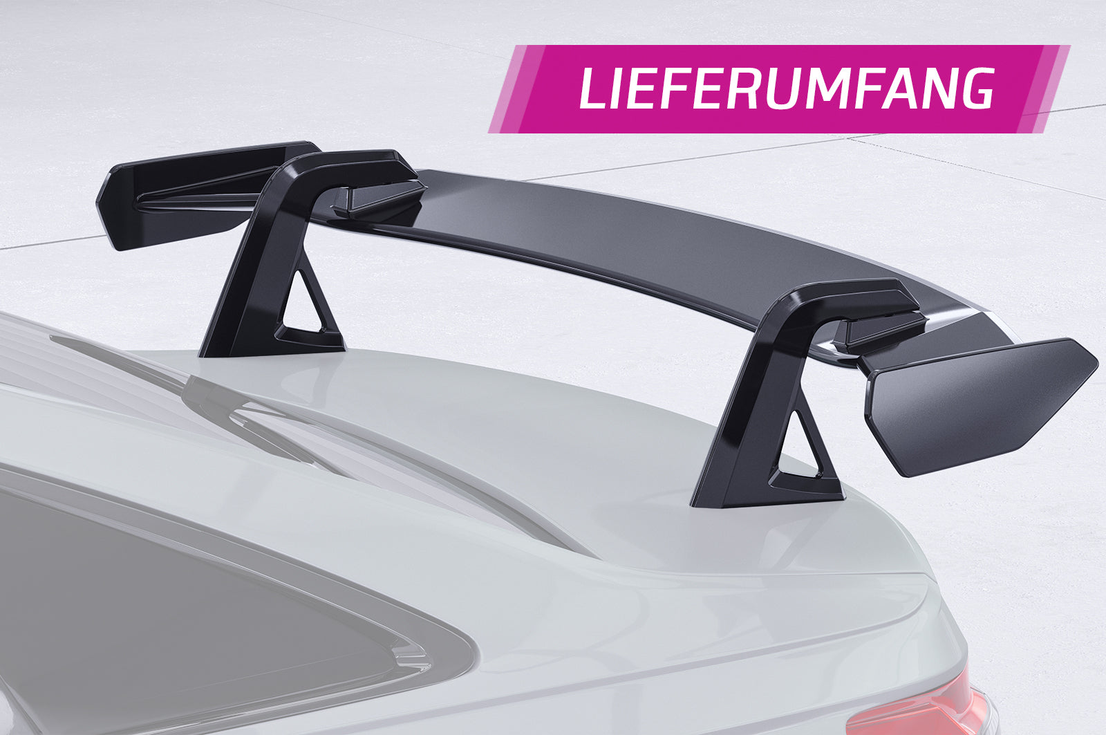 CSR Schwanenhals Heckflügel mit ABE für Audi A6 / S6 C8 (Typ 4A/F2) Limousine SHF040-D02-F002-F-L Design 2