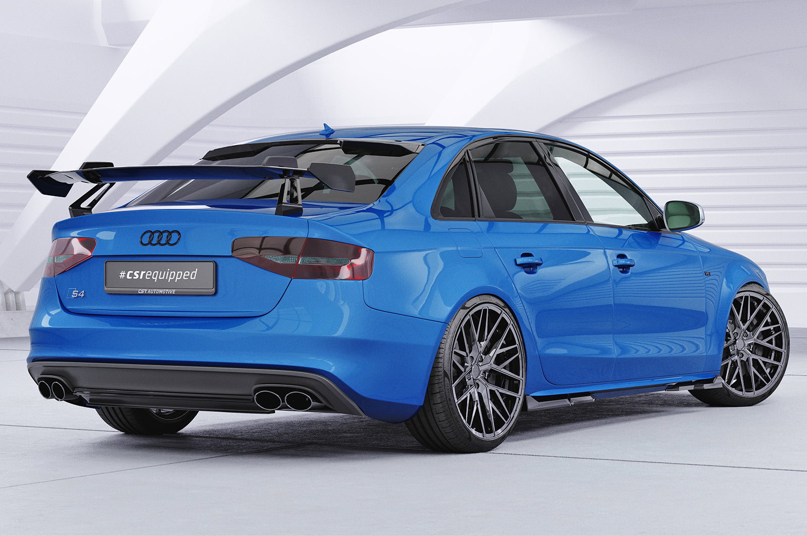 CSR Schwanenhals Heckflügel mit ABE für Audi A4 / S4 B8 (Typ 8K) Limousine SHF041