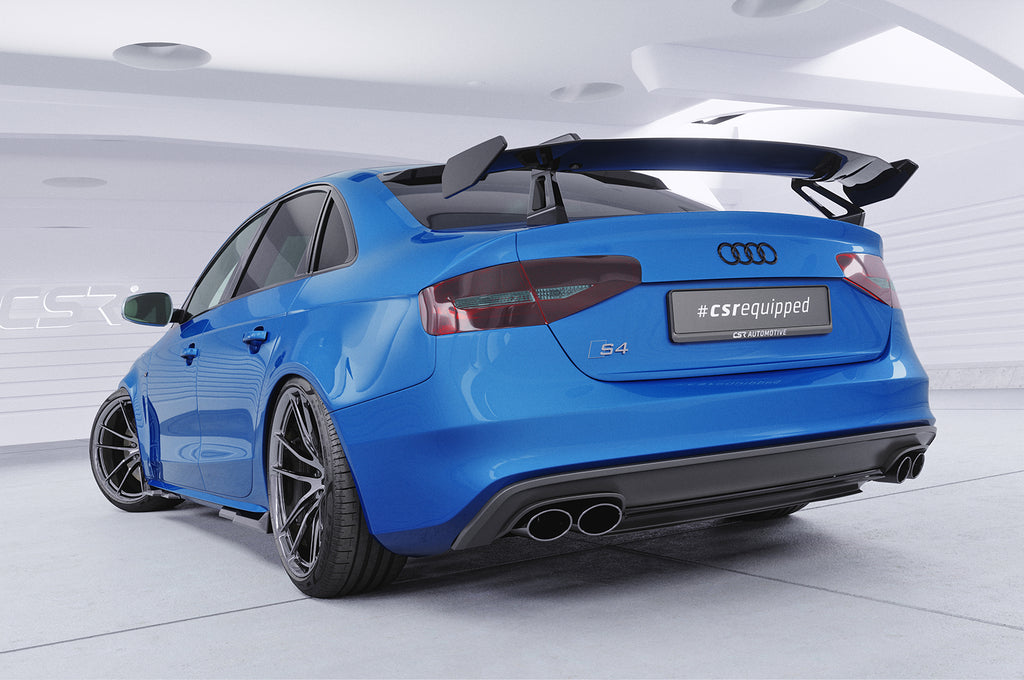 CSR Schwanenhals Heckflügel mit ABE für Audi A4 / S4 B8 (Typ 8K) Limousine SHF041