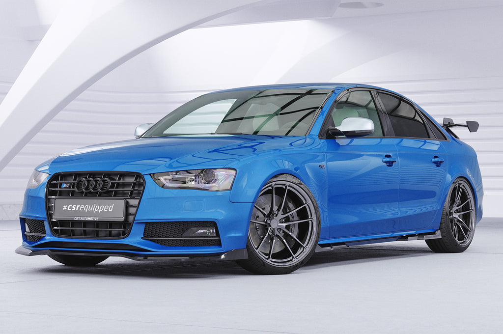 CSR Schwanenhals Heckflügel mit ABE für Audi A4 / S4 B8 (Typ 8K) Limousine SHF041-D02-F002-F-L Design 2