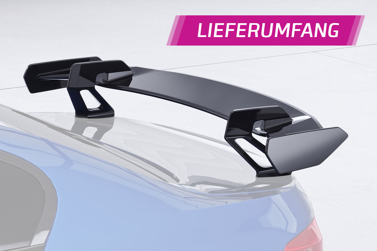 CSR Schwanenhals Heckflügel mit ABE für BMW 5er / M5 F10 Limousine SHF042-D01-F002-F-L Design 1