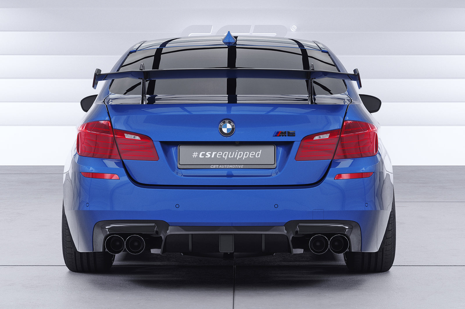 CSR Schwanenhals Heckflügel mit ABE für BMW 5er / M5 F10 Limousine SHF042-D02-F002-F-L Design 2