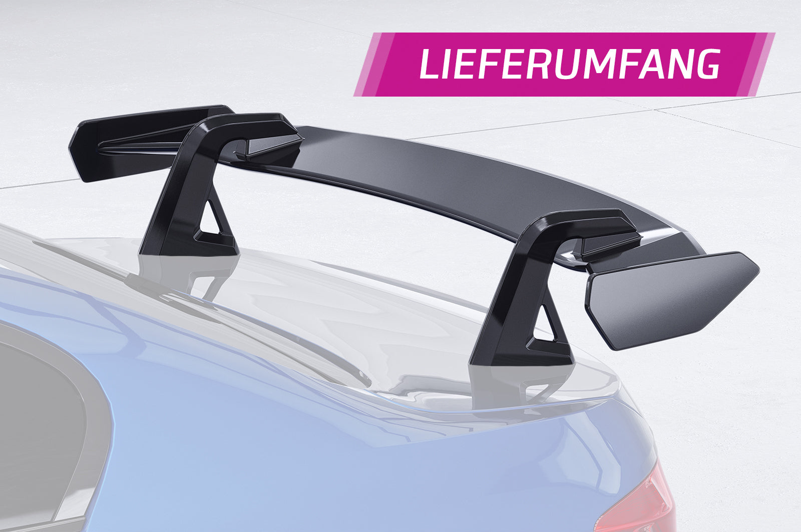 CSR Schwanenhals Heckflügel mit ABE für BMW 5er / M5 F10 Limousine SHF042-D02-F002-F-L Design 2