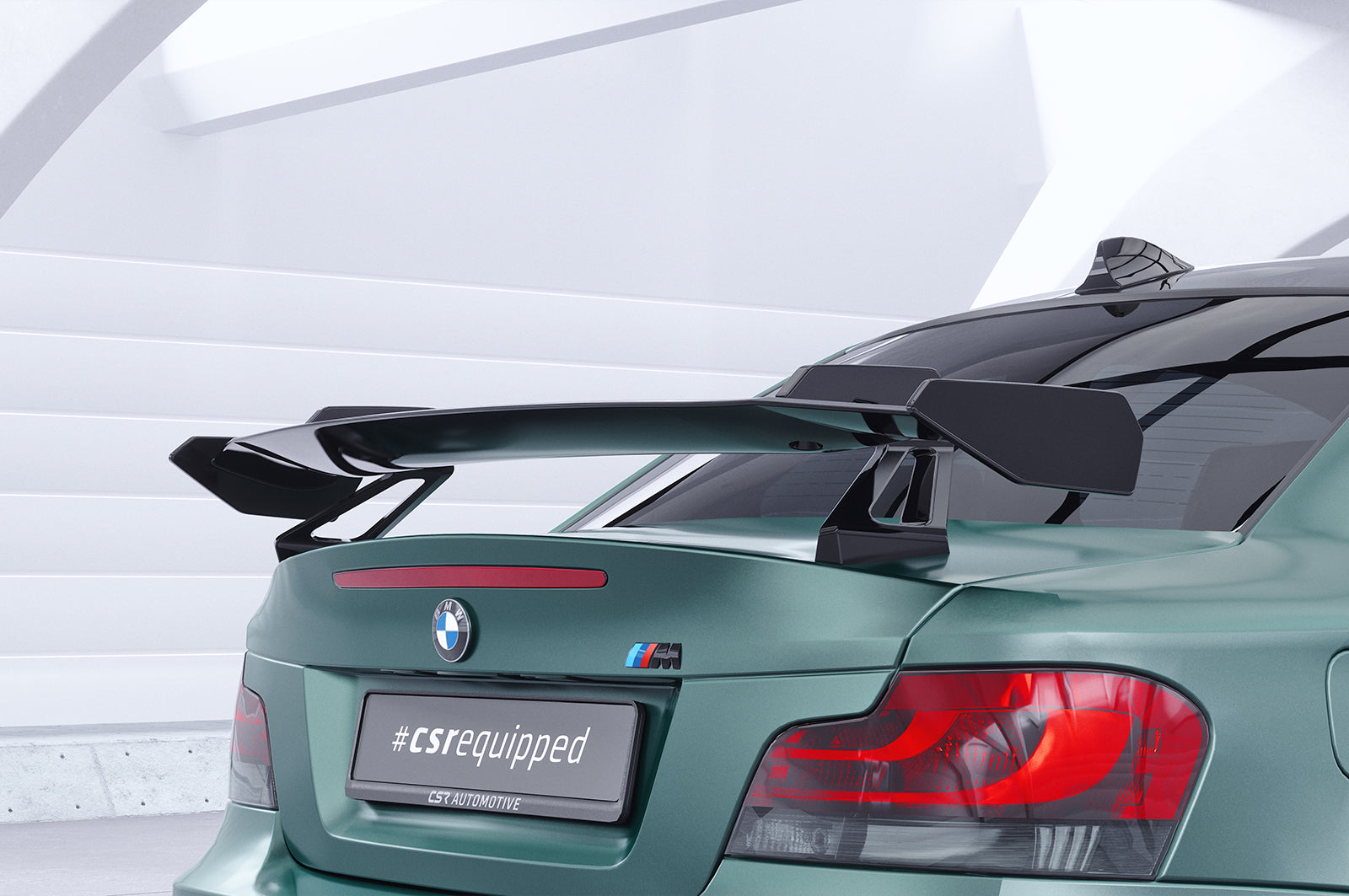 CSR Schwanenhals Heckflügel mit ABE für BMW 1er / M1 E82 Coupe SHF043
