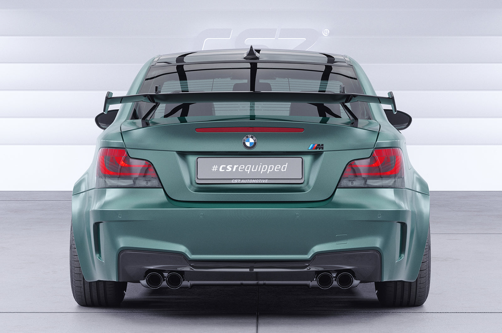 CSR Schwanenhals Heckflügel mit ABE für BMW 1er / M1 E82 Coupe SHF043
