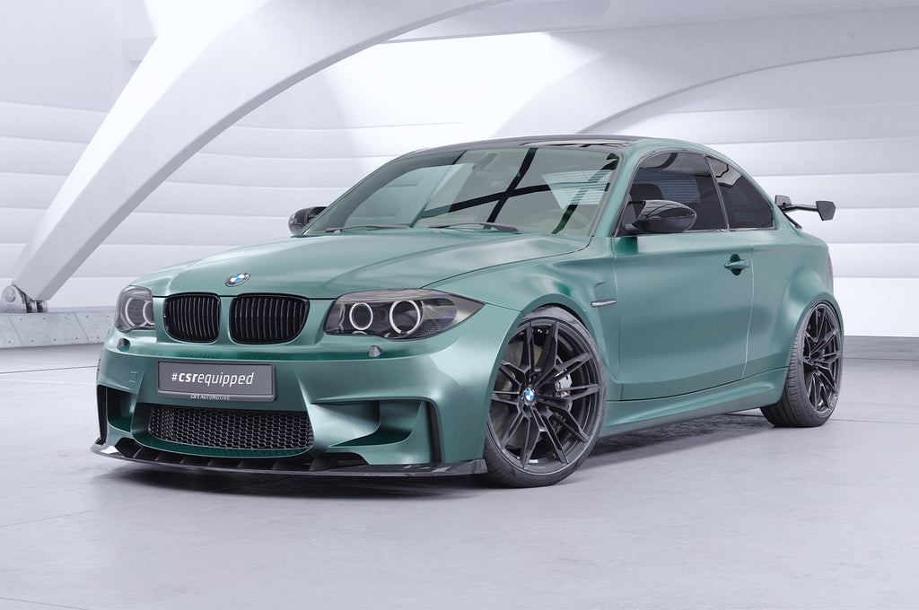 CSR Schwanenhals Heckflügel mit ABE für BMW 1er / M1 E82 Coupe SHF043-D01-F002-F-L Design 1