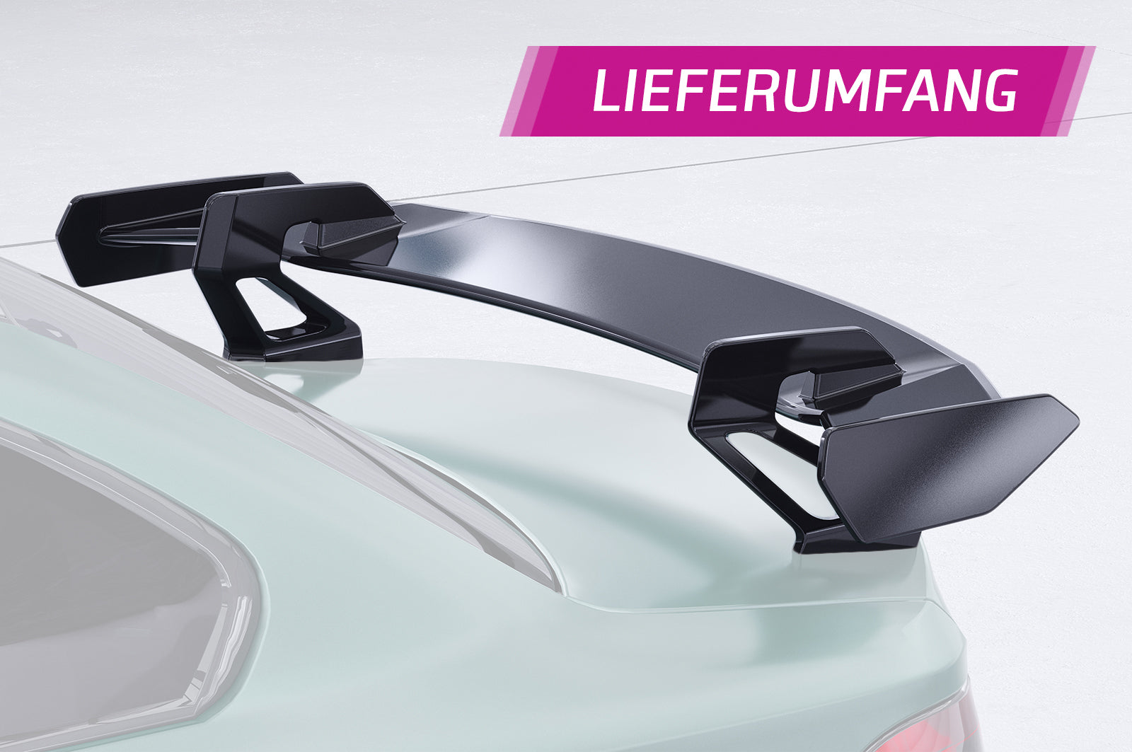 CSR Schwanenhals Heckflügel mit ABE für BMW 1er / M1 E82 Coupe SHF043-D01-F002-F-L Design 1