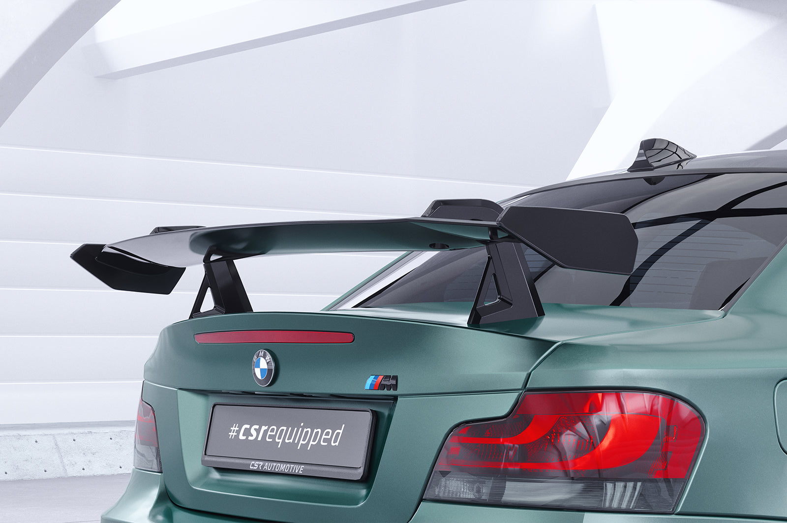CSR Schwanenhals Heckflügel mit ABE für BMW 1er / M1 E82 Coupe SHF043