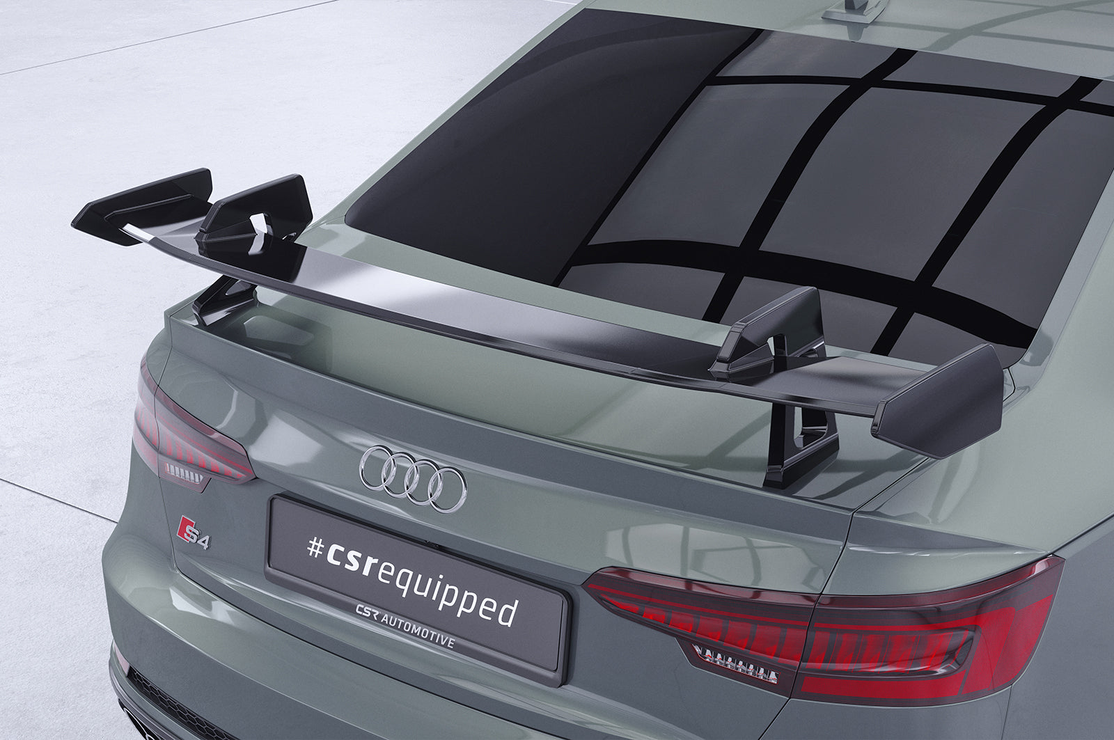 CSR Schwanenhals Heckflügel mit ABE für Audi A4 / S4 B9 (Typ 8W) Limousine SHF044