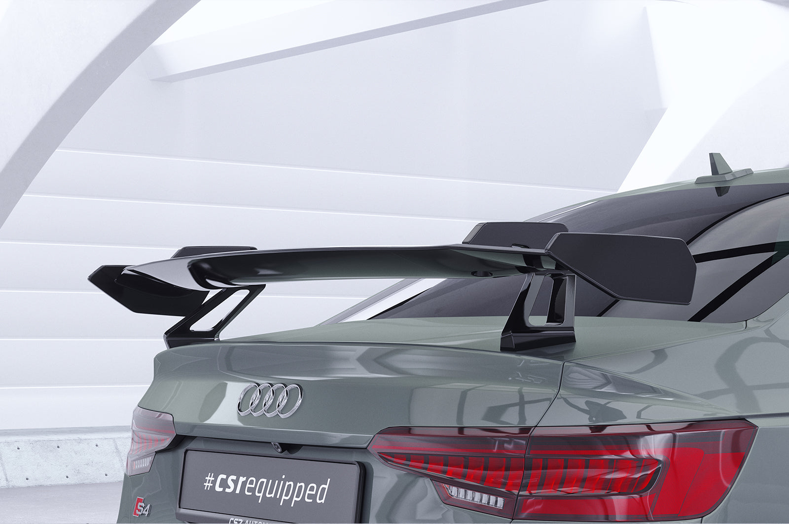 CSR Schwanenhals Heckflügel mit ABE für Audi A4 / S4 B9 (Typ 8W) Limousine SHF044