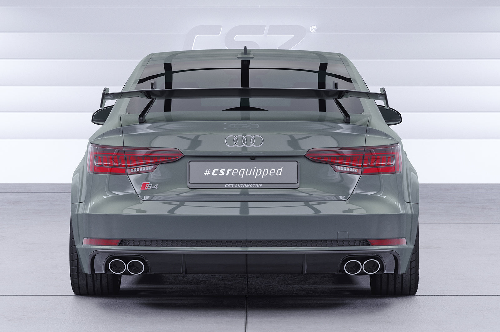 CSR Schwanenhals Heckflügel mit ABE für Audi A4 / S4 B9 (Typ 8W) Limousine SHF044
