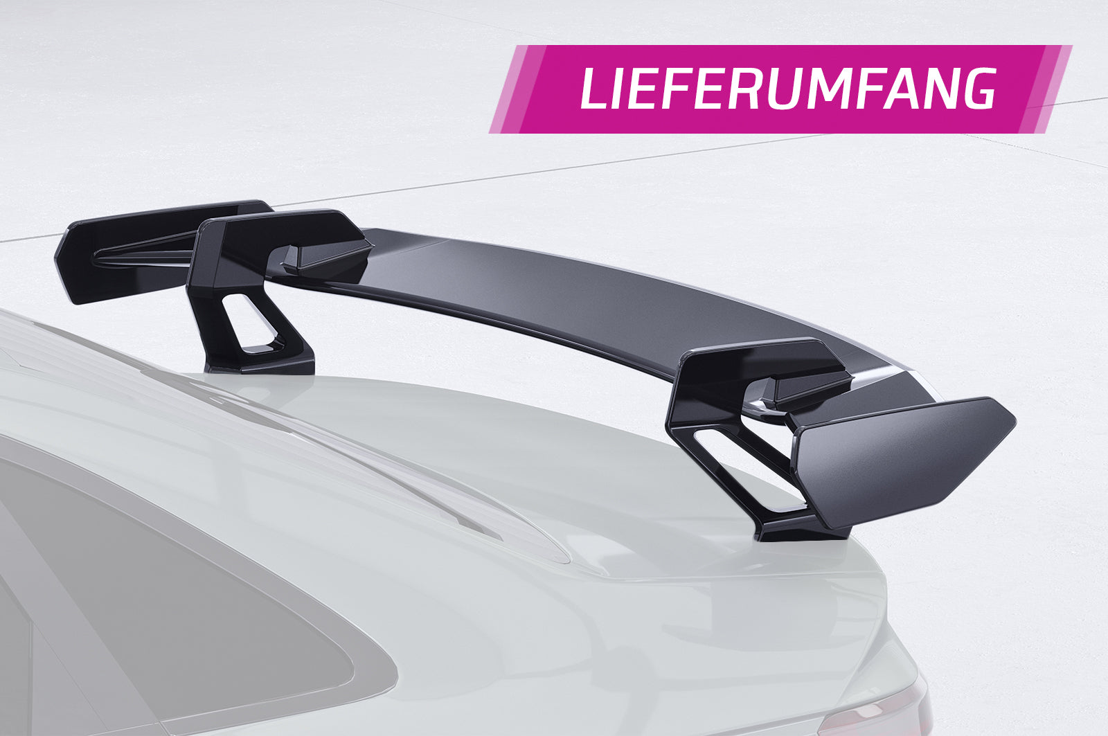 CSR Schwanenhals Heckflügel mit ABE für Audi A4 / S4 B9 (Typ 8W) Limousine SHF044-D01-F002-F-L Design 1