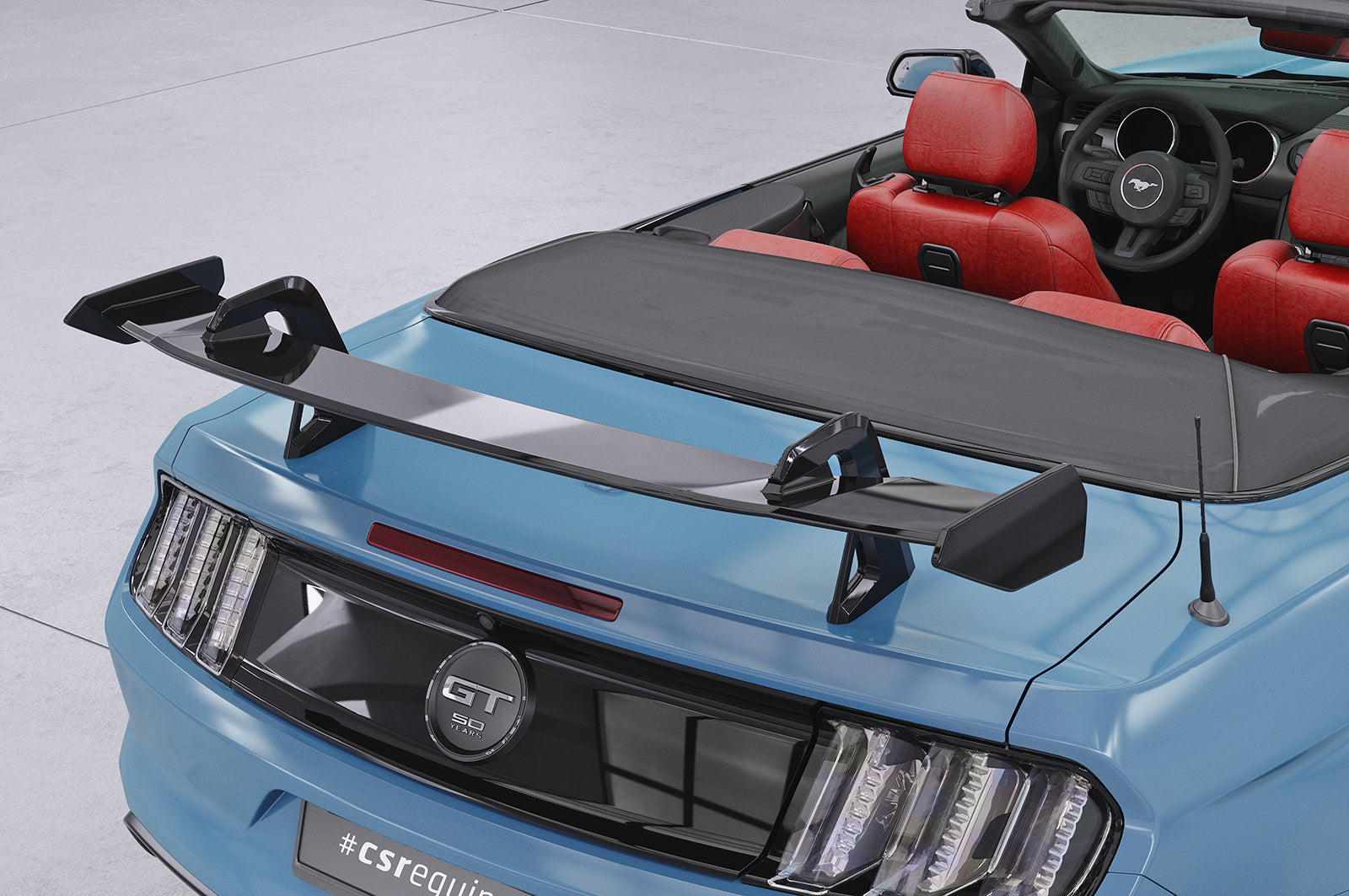 CSR Schwanenhals Heckflügel mit ABE für Ford Mustang MK6 Cabrio SHF047