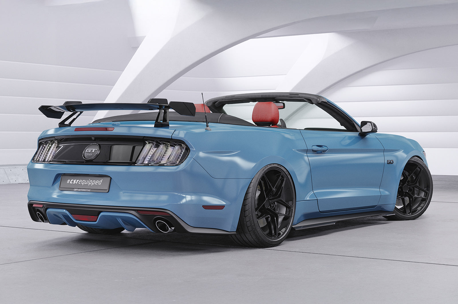 CSR Schwanenhals Heckflügel mit ABE für Ford Mustang MK6 Cabrio SHF047