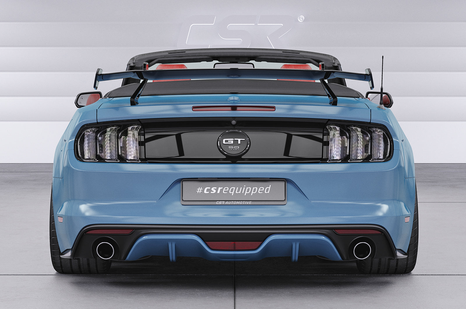 CSR Schwanenhals Heckflügel mit ABE für Ford Mustang MK6 Cabrio SHF047