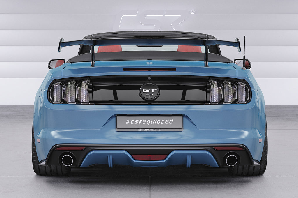 CSR Schwanenhals Heckflügel mit ABE für Ford Mustang MK6 Cabrio SHF047-D02-F002-F-L Design 2