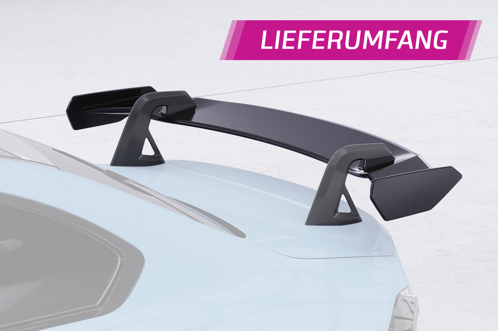CSR Schwanenhals Heckflügel mit ABE für BMW 2er G42 / M2 G87 Coupe SHF056-D02-C Carbon Look Hochglanz (keine Lackierung erforderlich)