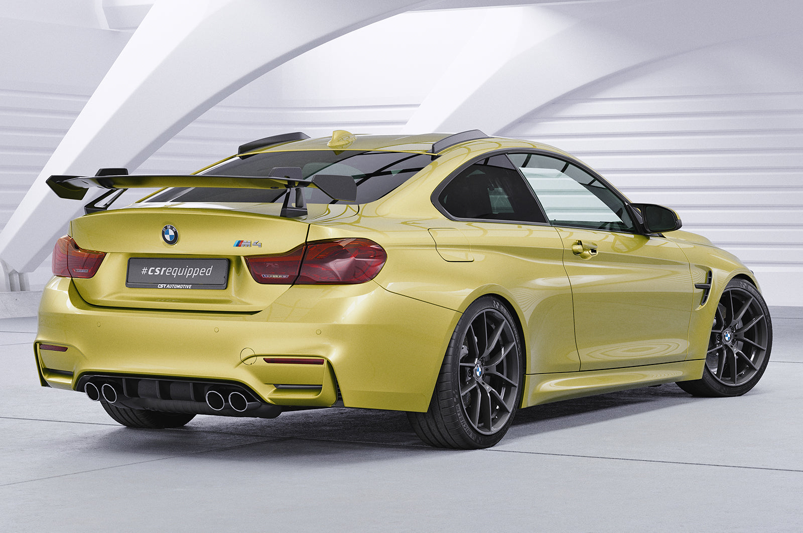 CSR Schwanenhals Heckflügel mit ABE für BMW M4 F82 Coupe SHF059