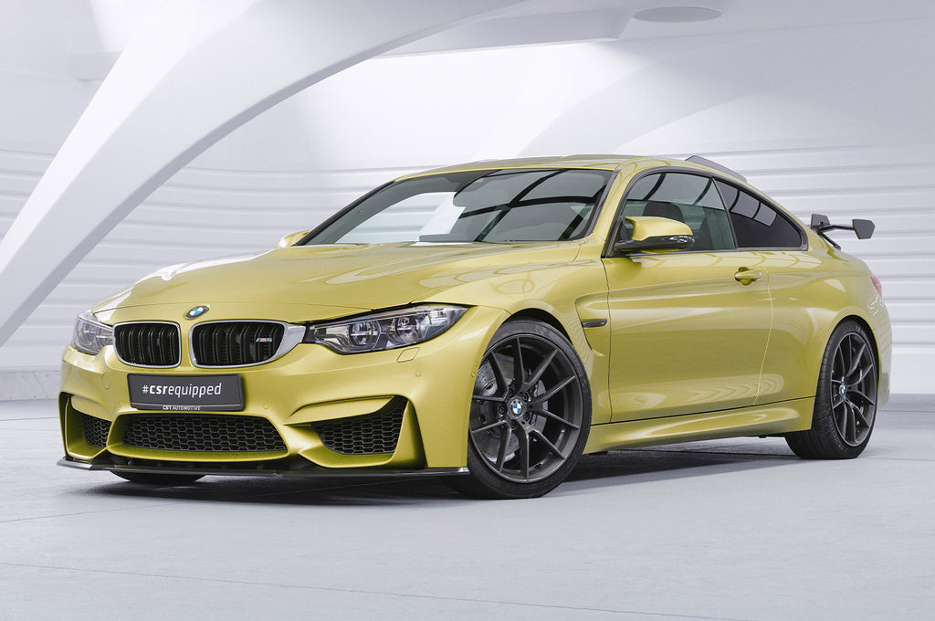 CSR Schwanenhals Heckflügel mit ABE für BMW M4 F82 Coupe SHF059-D02-C Carbon Look Hochglanz (keine Lackierung erforderlich)