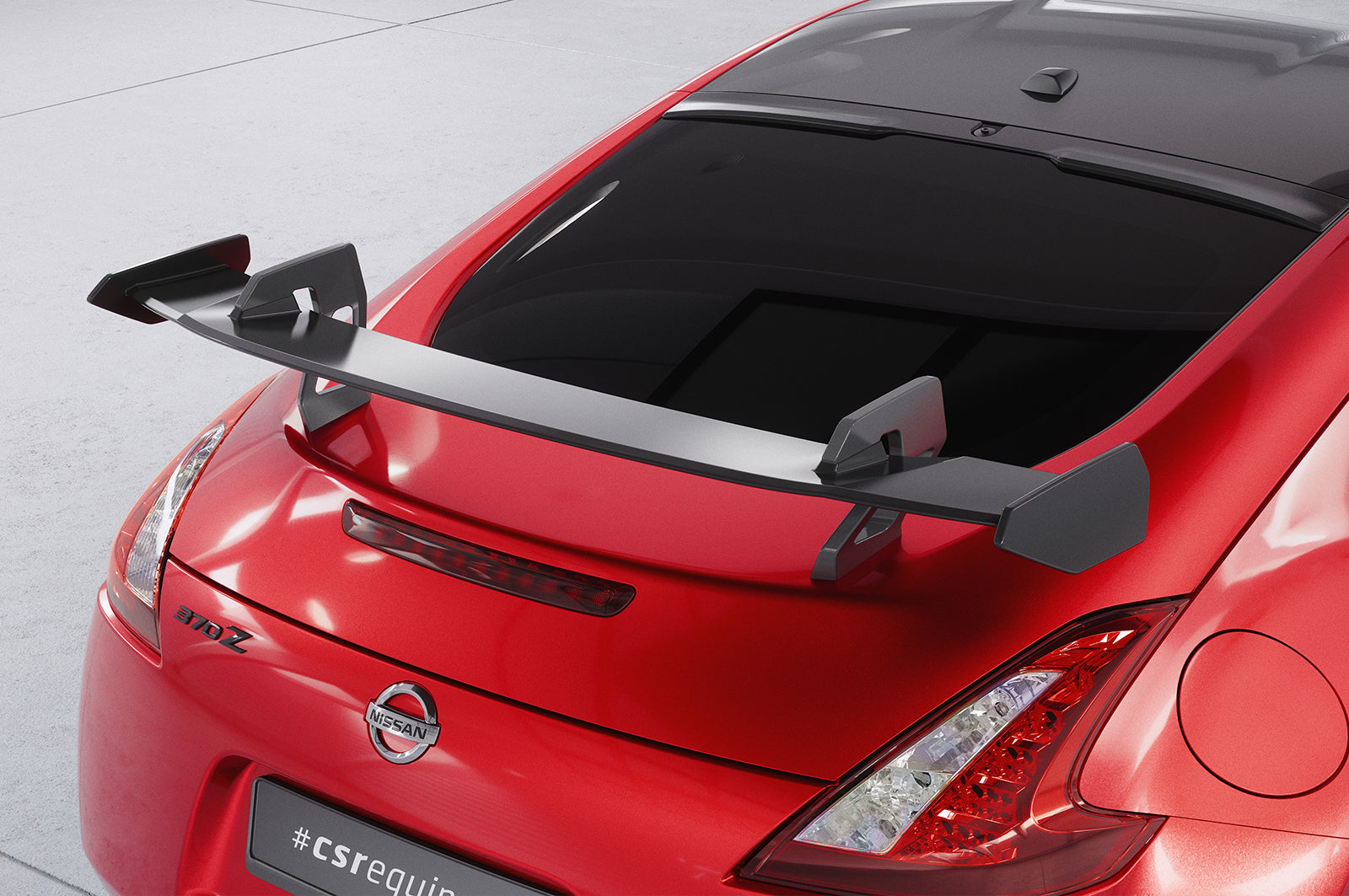 CSR Schwanenhals Heckflügel mit ABE für Nissan 370Z (Z34) Coupe SHF061
