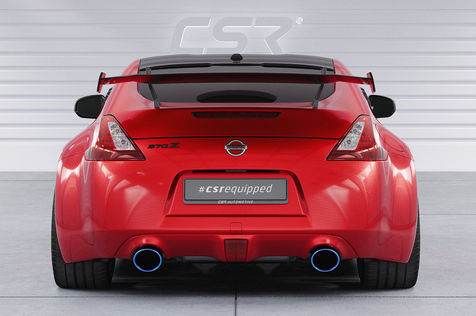 CSR Schwanenhals Heckflügel mit ABE für Nissan 370Z (Z34) Coupe SHF061
