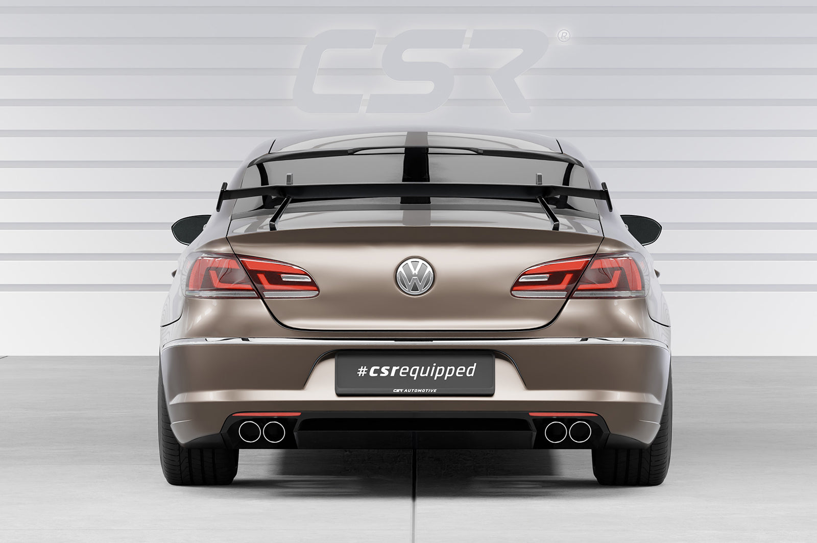 CSR Schwanenhals Heckflügel mit ABE für VW Passat CC SHF062-D01-F002-F-L Design 1