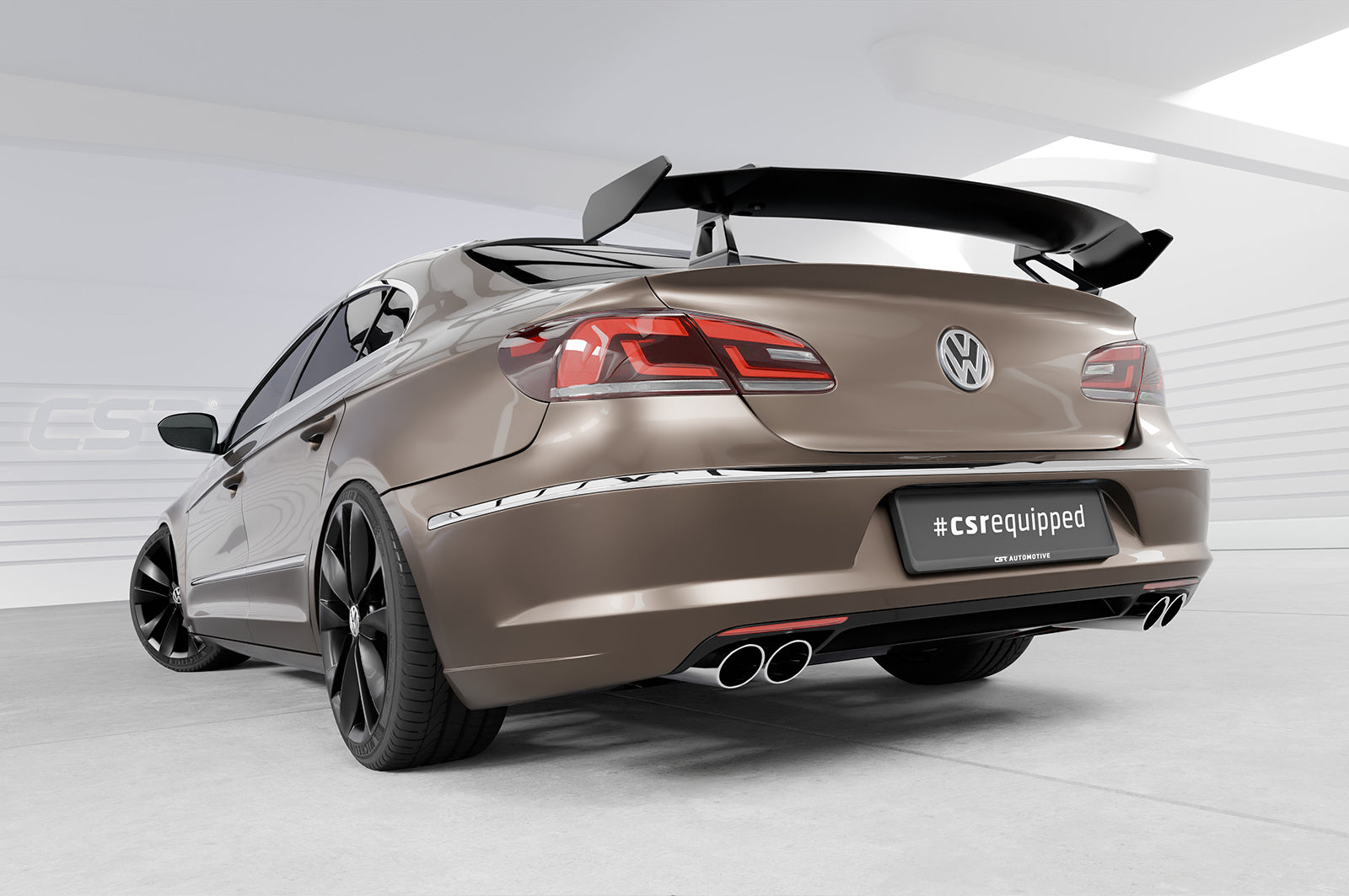 CSR Schwanenhals Heckflügel mit ABE für VW Passat CC SHF062-D01-F002-F-L Design 1