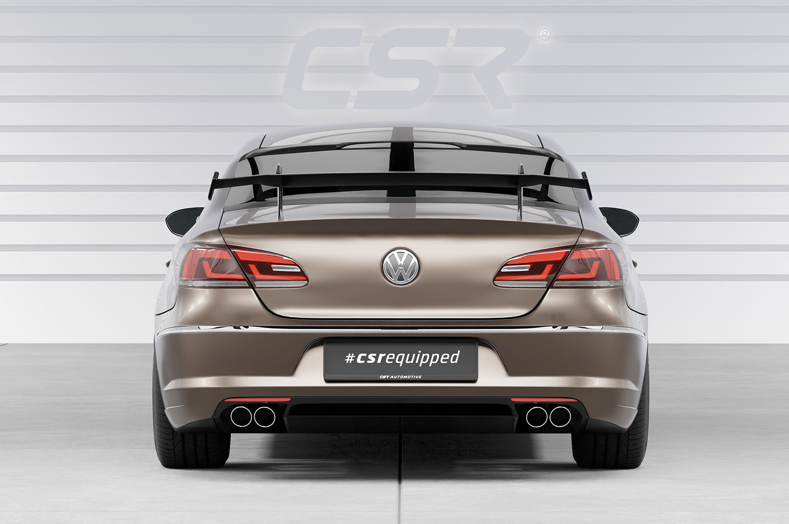 CSR Schwanenhals Heckflügel mit ABE für VW Passat CC SHF062-D02-F002-F-L Design 2