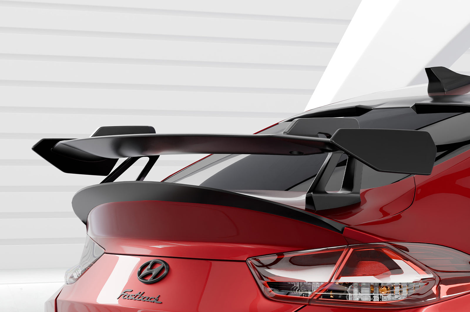 CSR Schwanenhals Heckflügel mit ABE für Hyundai I30 (PD) Fastback SHF063