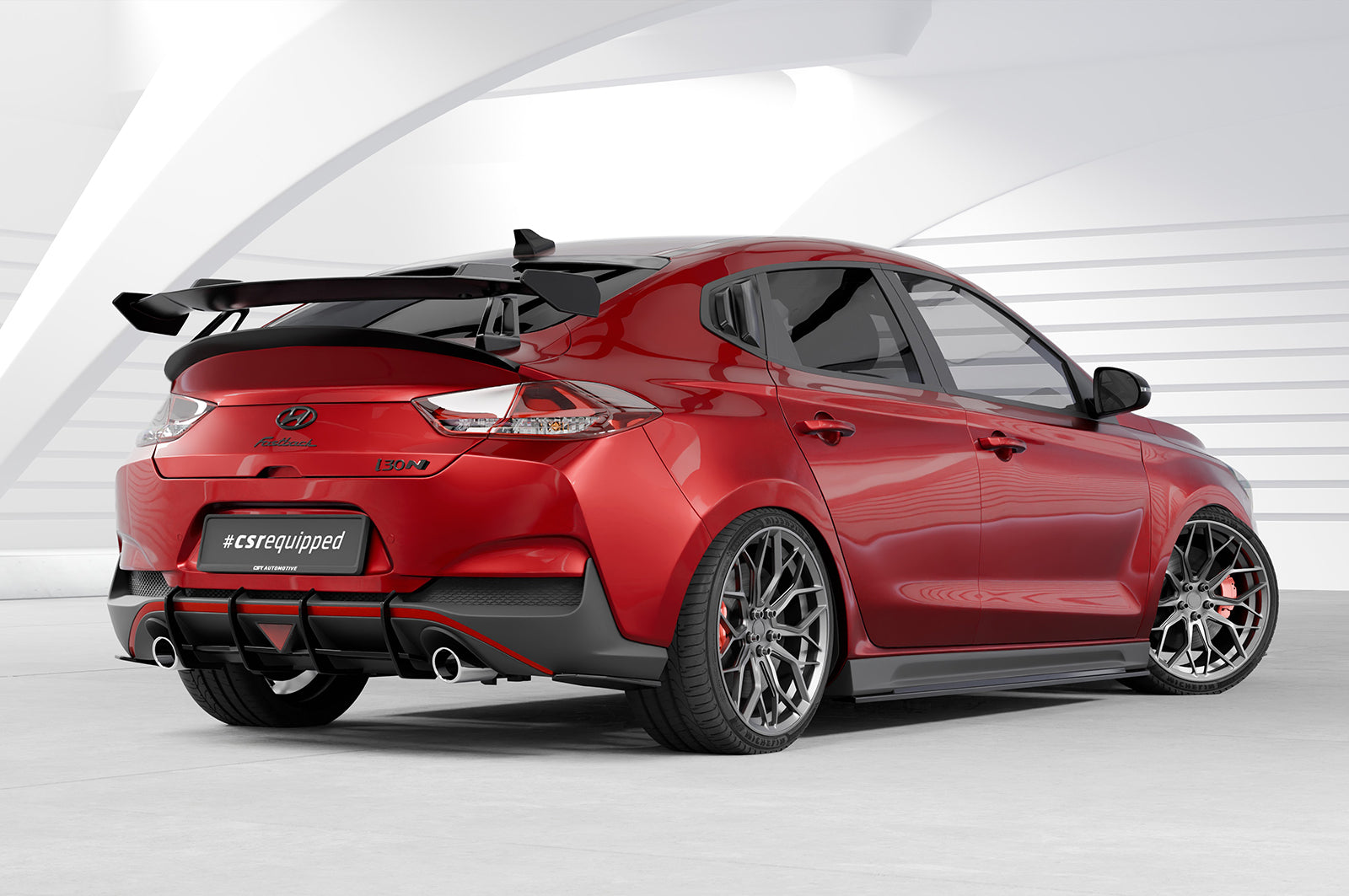 CSR Schwanenhals Heckflügel mit ABE für Hyundai I30 (PD) Fastback SHF063