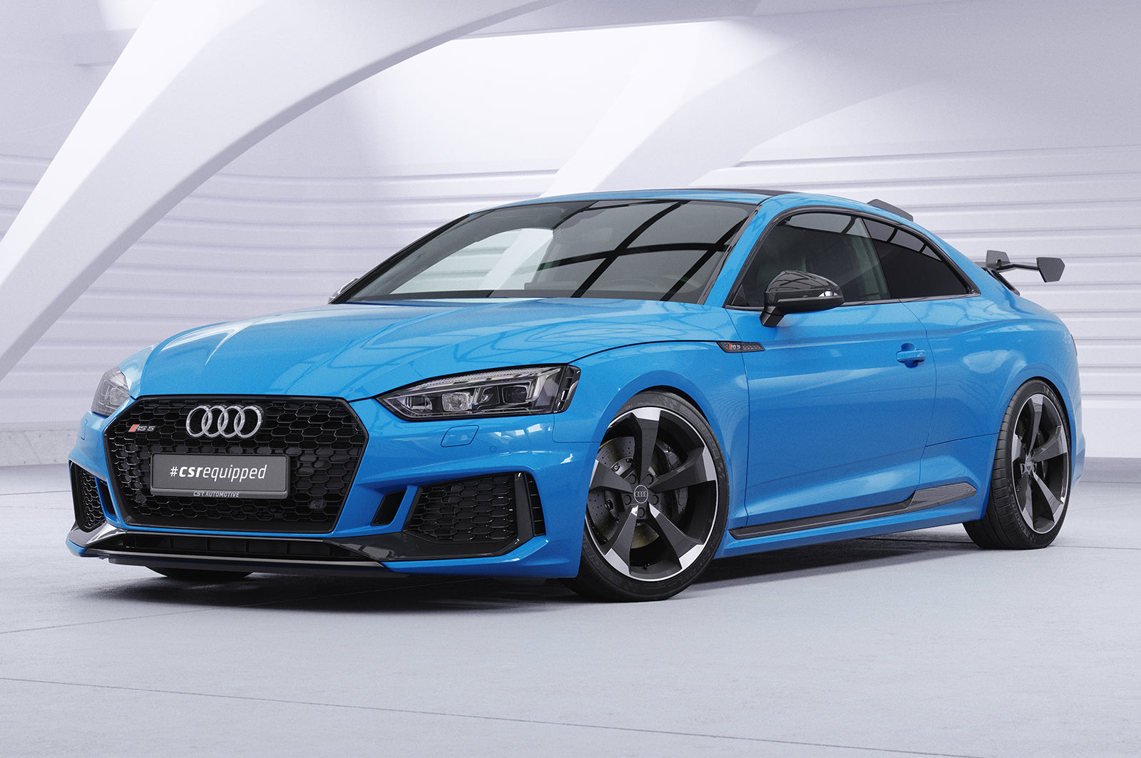 CSR Schwanenhals Heckflügel mit ABE für Audi A5 / S5 / RS5 (F5) Coupe SHF066-D01-F002-F-L Design 1