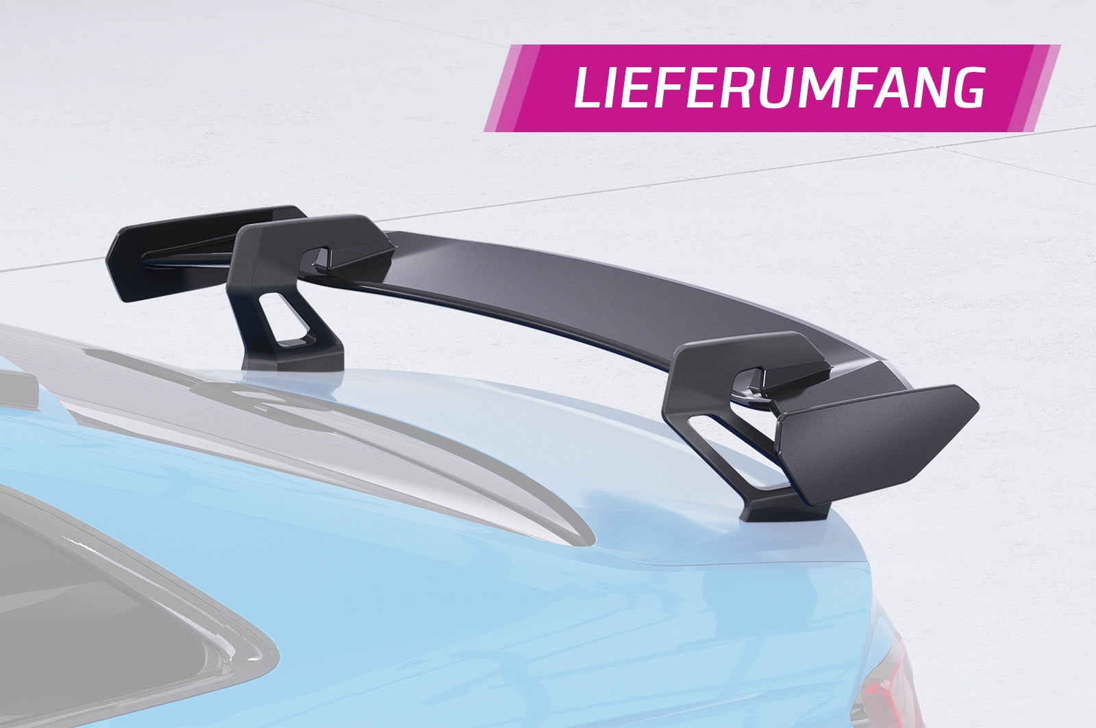 CSR Schwanenhals Heckflügel mit ABE für Audi A5 / S5 / RS5 (F5) Coupe SHF066-D01-F002-F-L Design 1