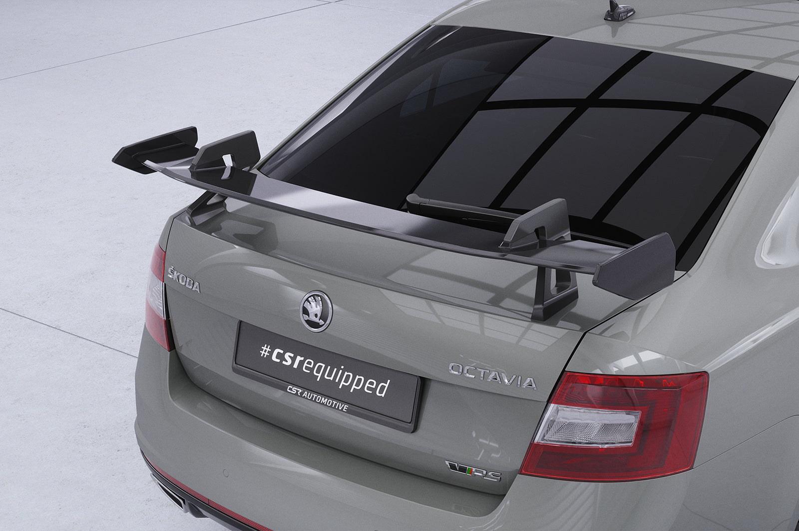 CSR Schwanenhals Heckflügel mit ABE für Skoda Octavia 3 (Typ 5E) Limousine SHF067