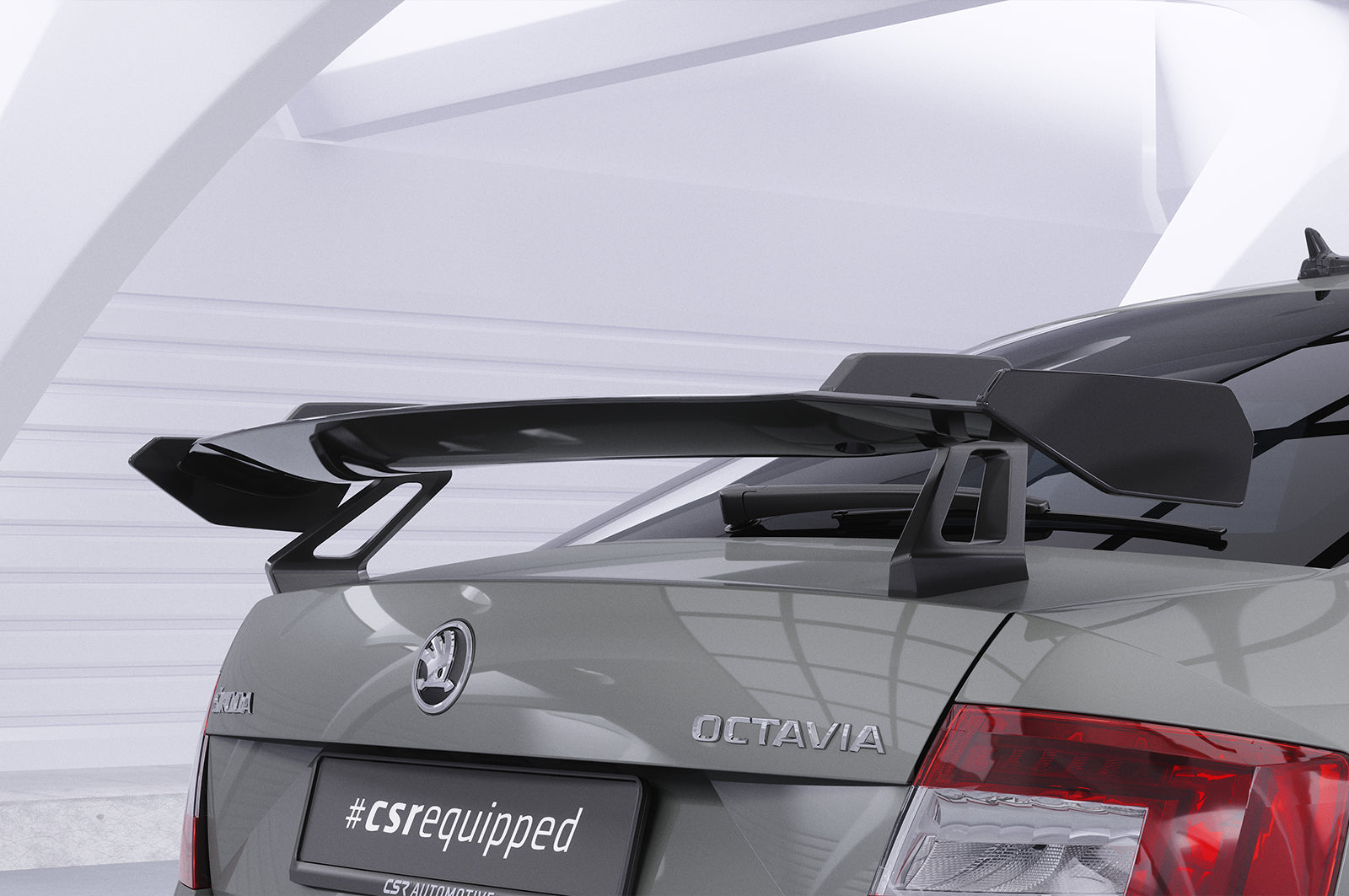 CSR Schwanenhals Heckflügel mit ABE für Skoda Octavia 3 (Typ 5E) Limousine SHF067