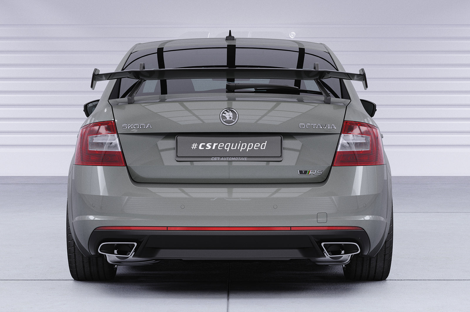 CSR Schwanenhals Heckflügel mit ABE für Skoda Octavia 3 (Typ 5E) Limousine SHF067