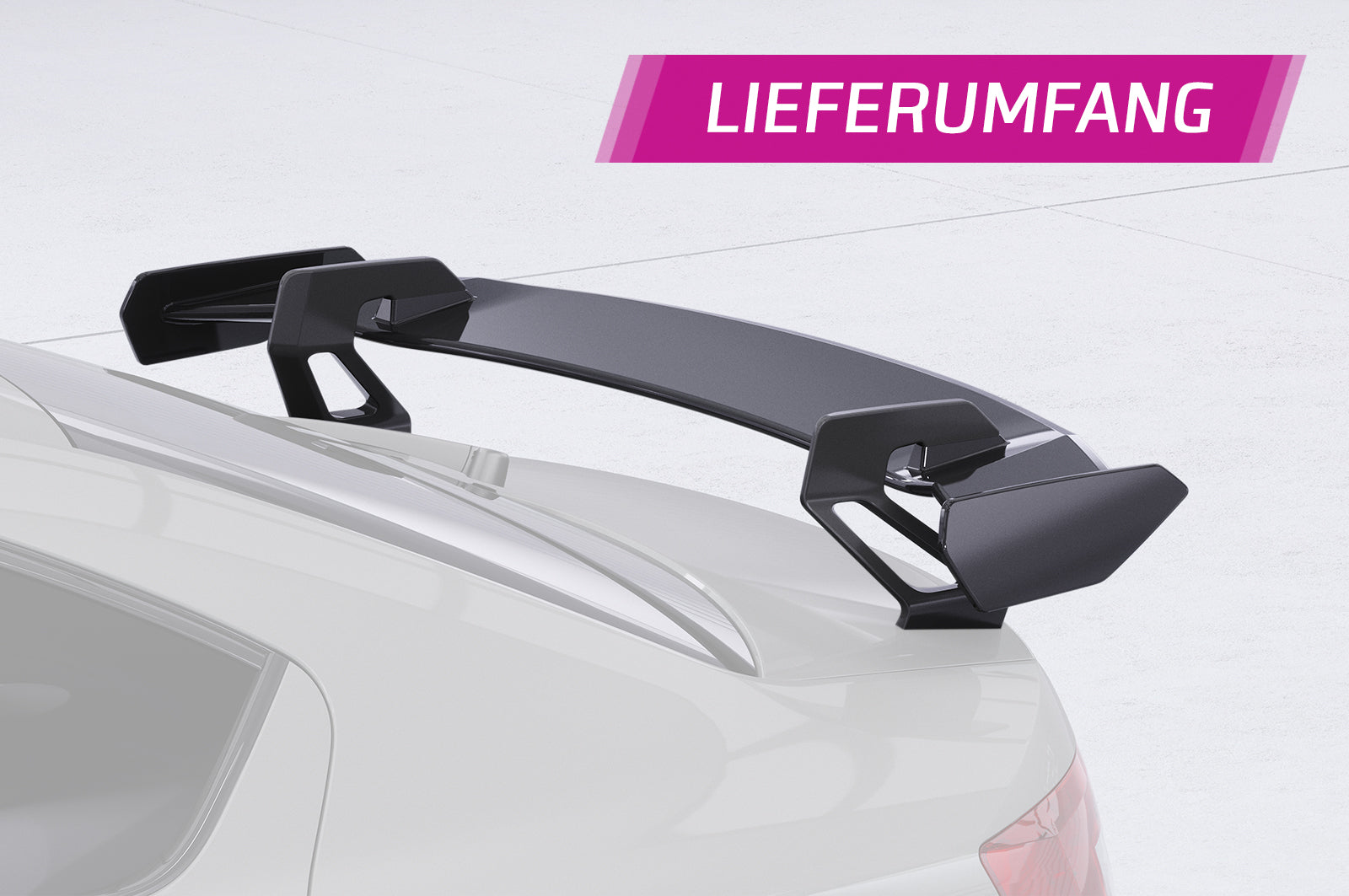 CSR Schwanenhals Heckflügel mit ABE für Skoda Octavia 3 (Typ 5E) Limousine SHF067-D01-F002-F-L Design 1