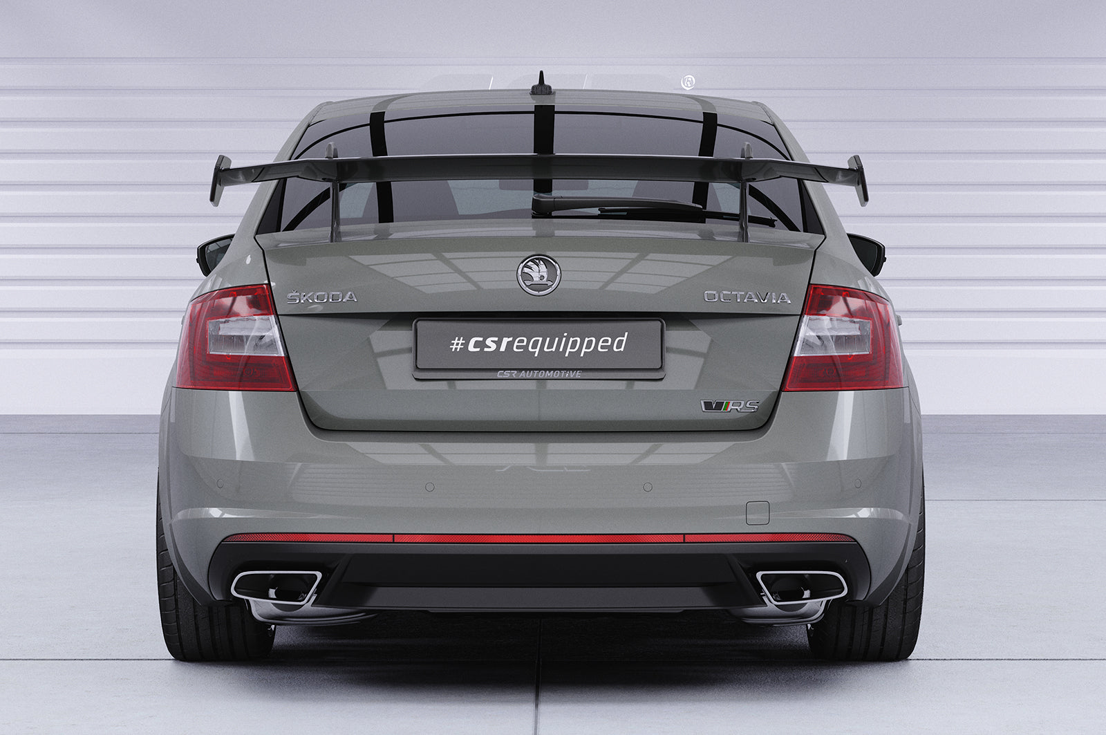 CSR Schwanenhals Heckflügel mit ABE für Skoda Octavia 3 (Typ 5E) Limousine SHF067