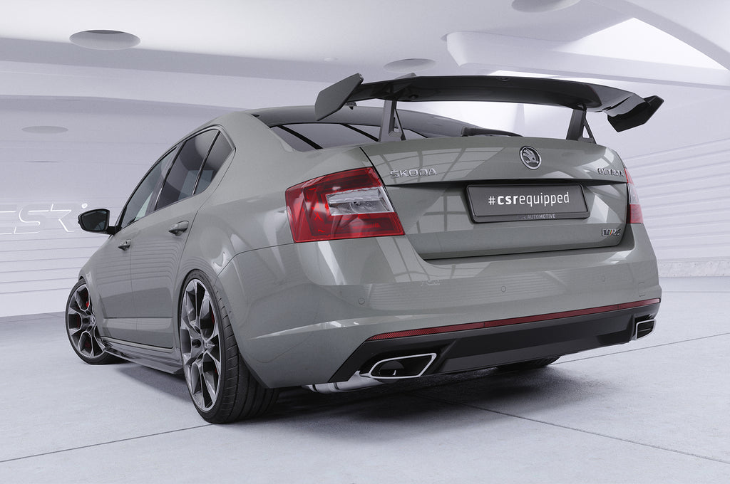 CSR Schwanenhals Heckflügel mit ABE für Skoda Octavia 3 (Typ 5E) Limousine SHF067-D02-F002-F-L Design 2