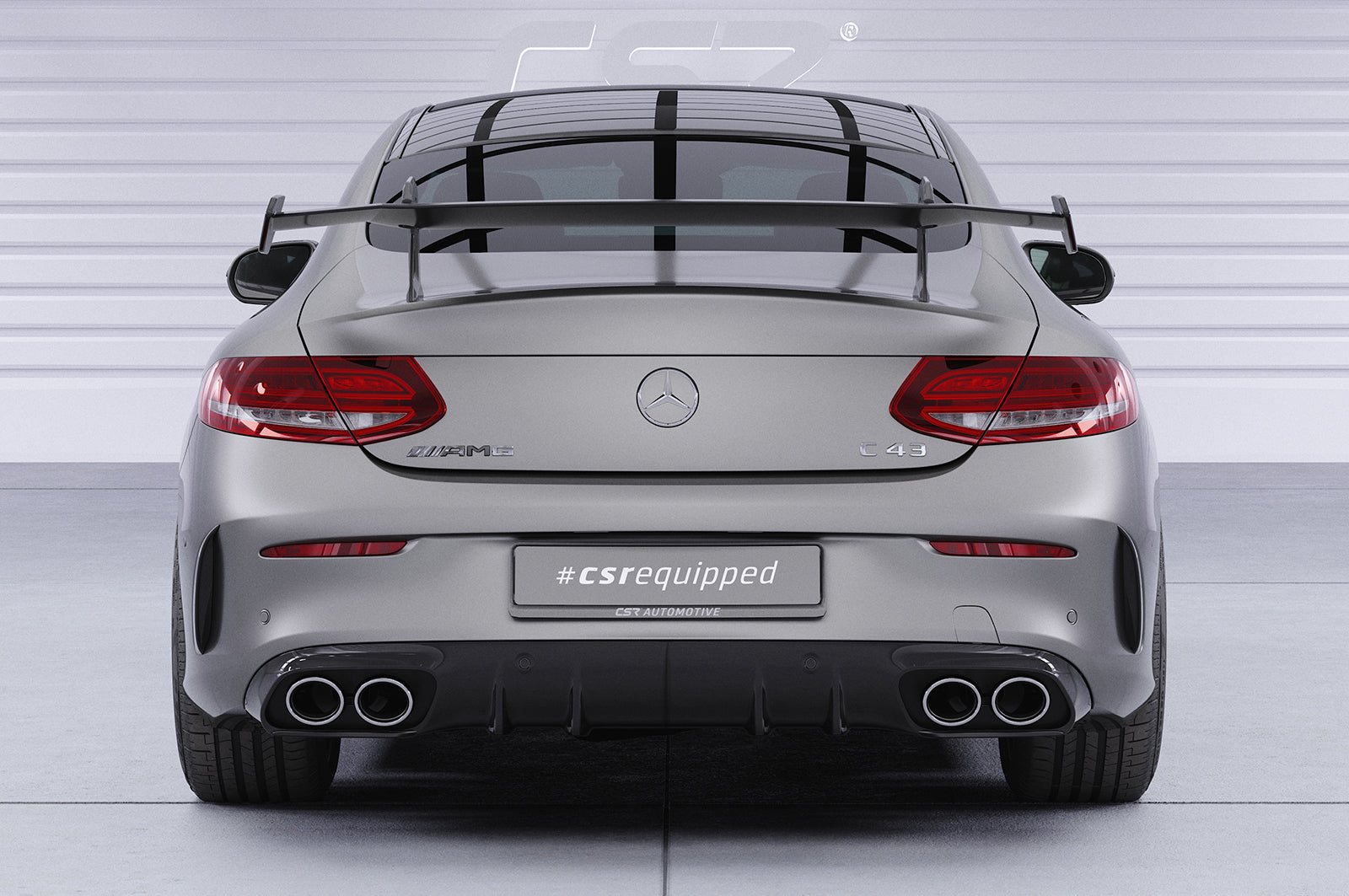 CSR Schwanenhals Heckflügel mit ABE für Mercedes-Benz C-Klasse (C205) Coupe SHF068